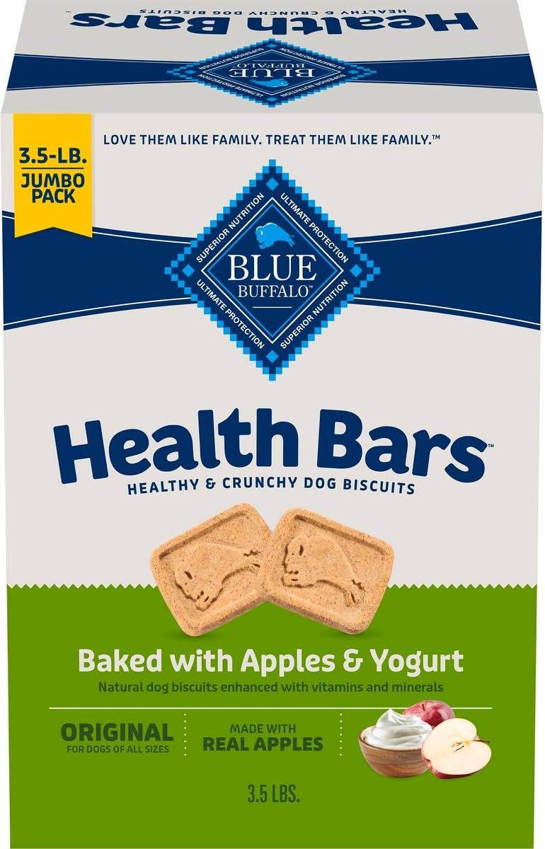 Blue Buffalo Health Bars baked with apples and yogurt